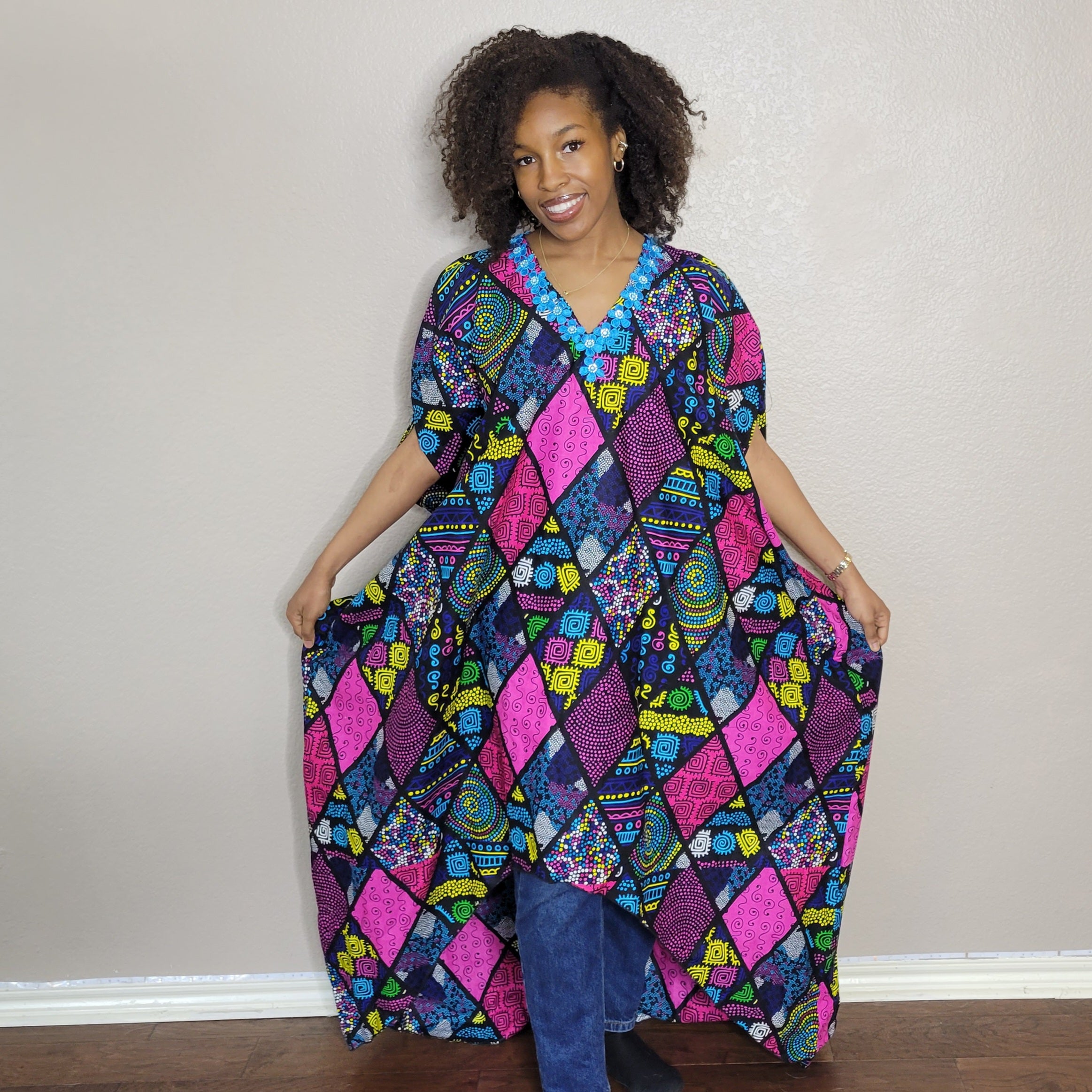 Multi Colored Kaftan